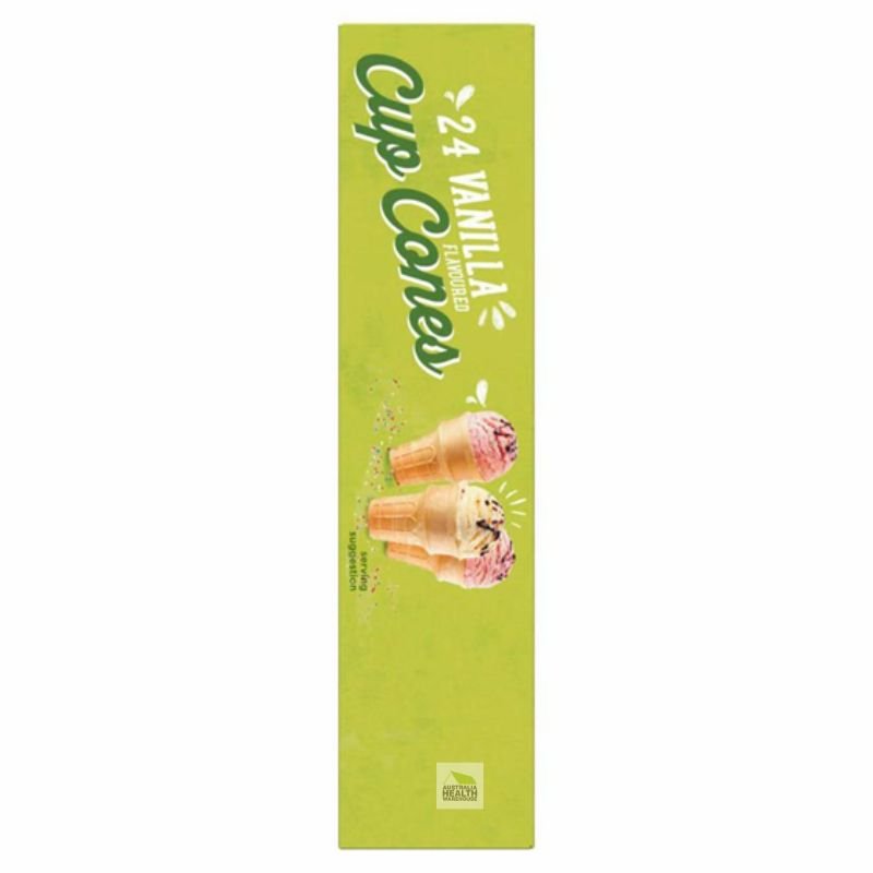 [Expiry Date: 14/01/2027] Coles Ice Cream Cones Vanilla Cups 24 pack