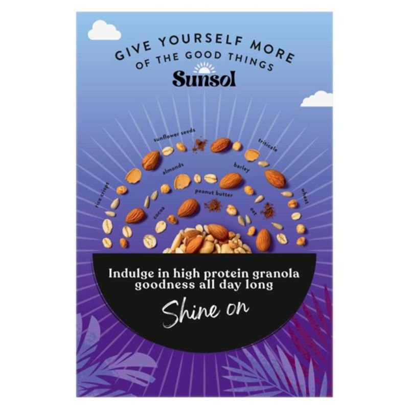 [Expiry: 16/02/2027] Sunsol High Protein Granola Chocolate Almond 450g