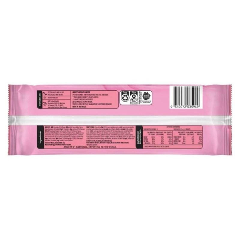 [Expiry Date: 07/01/2027] Arnott's Tim Tam Iced Vovo Biscuits 175g
