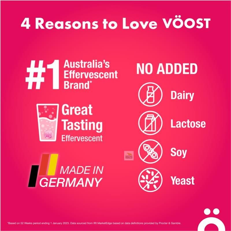 [CLEARANCE Expiry: 10/2024] Voost Energy Effervescent Raspberry 20 Tablets