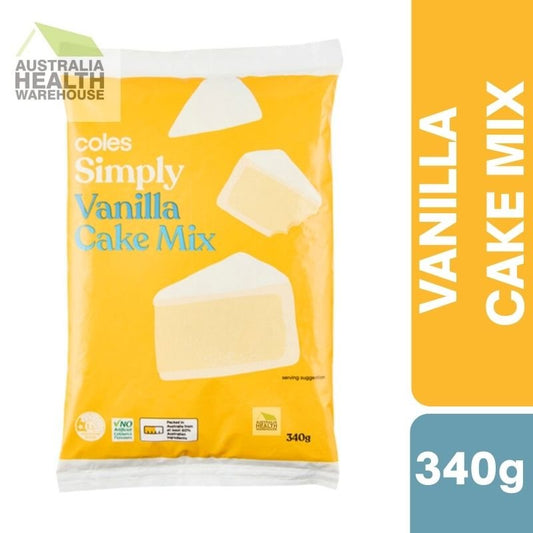 [Expiry Date: 10/11/2026] Coles Simply Vanilla Cake Mix 340g