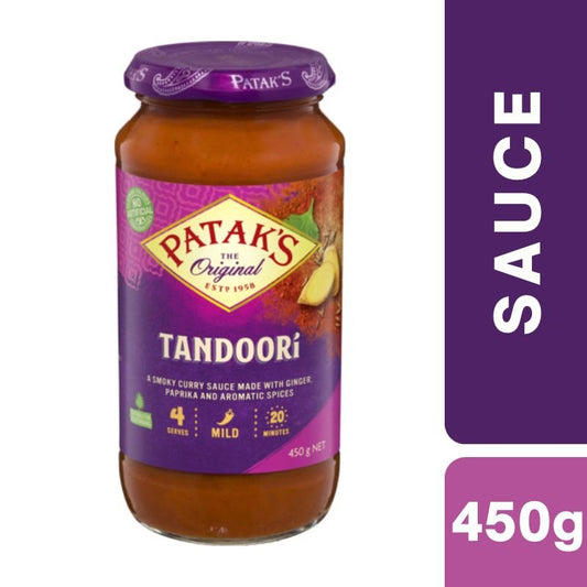 [Expiry Date:11/2026] Patak's Tandoori Curry Simmer Sauce Sauce 450g