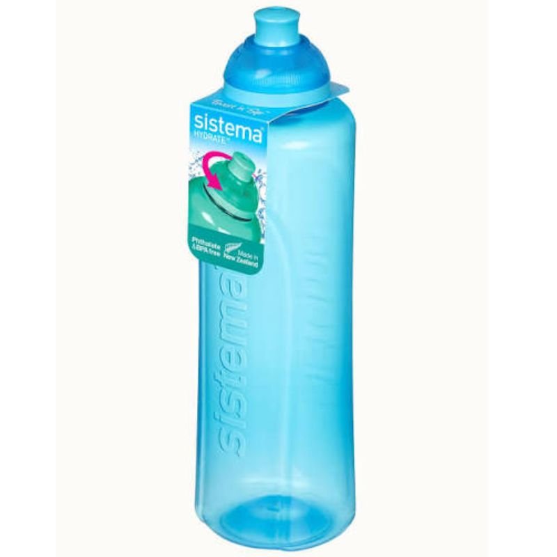 Sistema Hydrate Twist & Sip Bottle Assorted 480mL (BLUE)