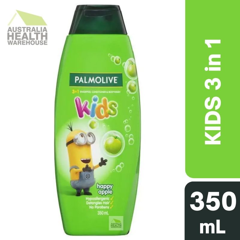 Palmolive Kids Bluey 3 in 1 Happy Apple Shampoo, Conditioner & Bodywash 350mL