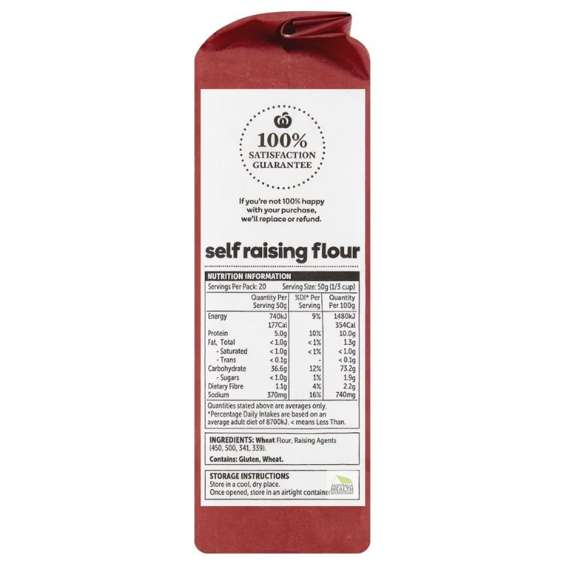[Expiry: 22/09/2026] Woolworths Essentials Self Raising Flour 1kg