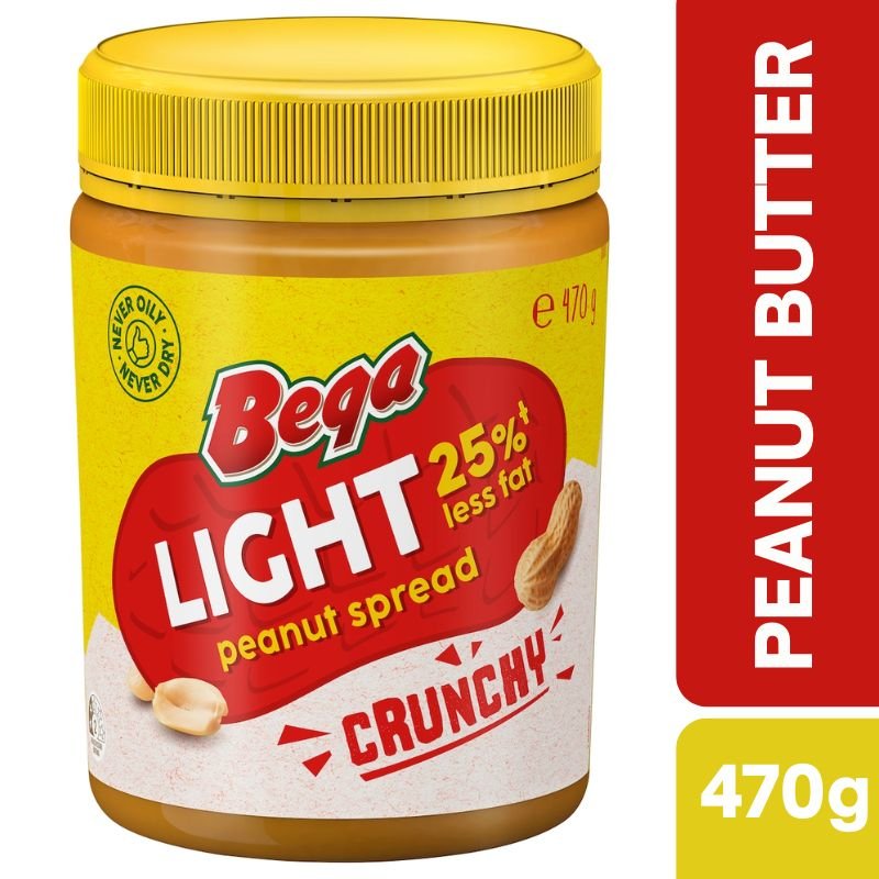 [Expiry Date: 08/02/2027] Bega Spread Peanut Butter Light Crunchy 470g
