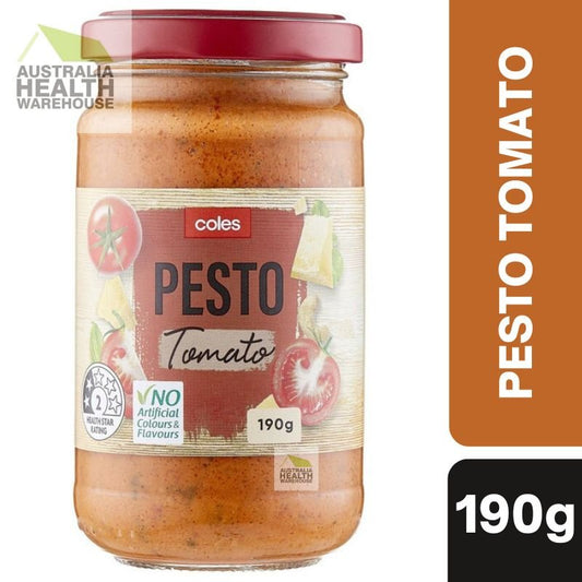 [Expiry: 04/07/2028] Coles Pesto Sundried Tomato 190g