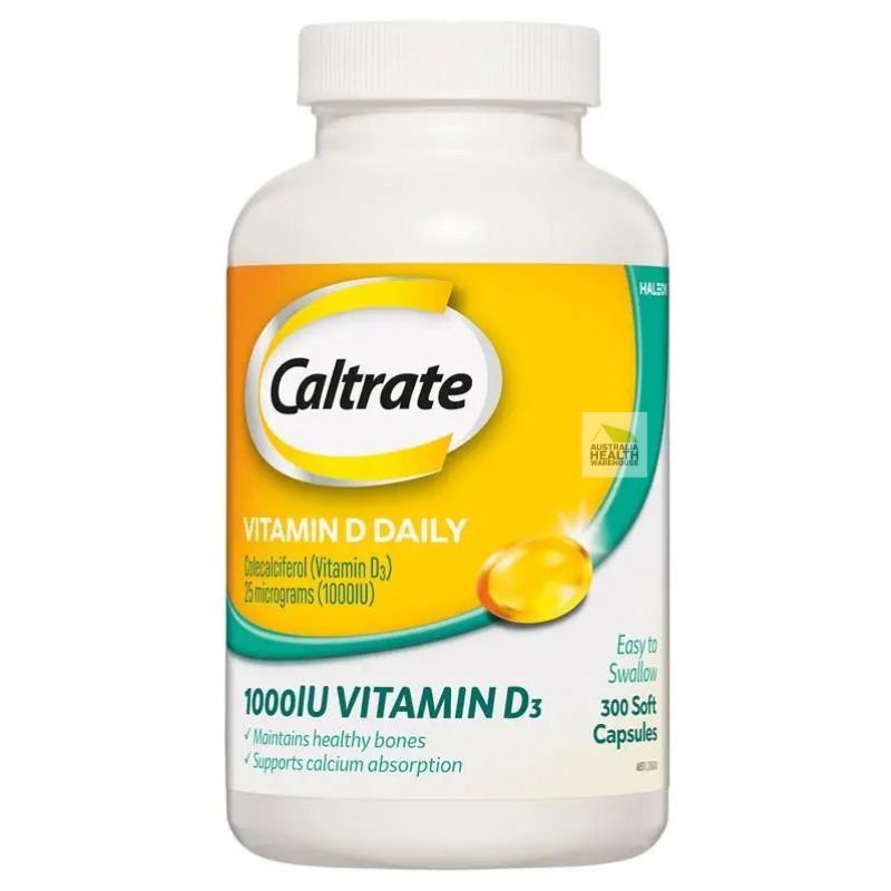 [Expiry: 07/2027] Caltrate Vitamin D3 1000iu 300 Soft Capsules
