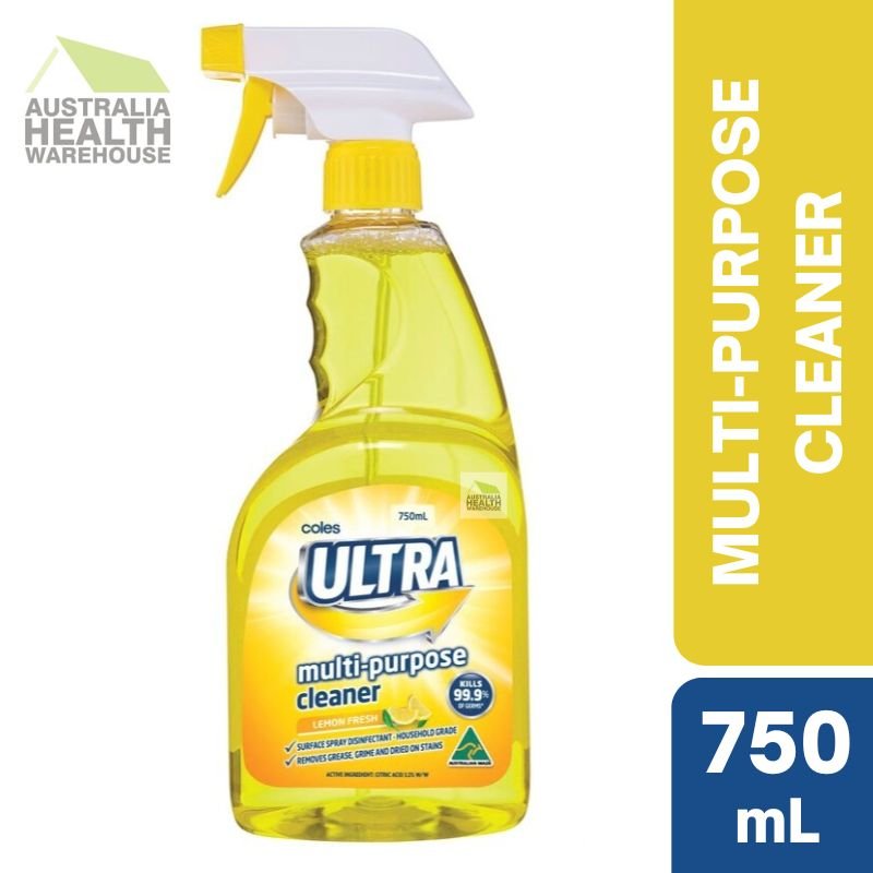 [Expiry Date: 02/07/2027] Coles Ultra Multipurpose Cleaner Lemon 750mL