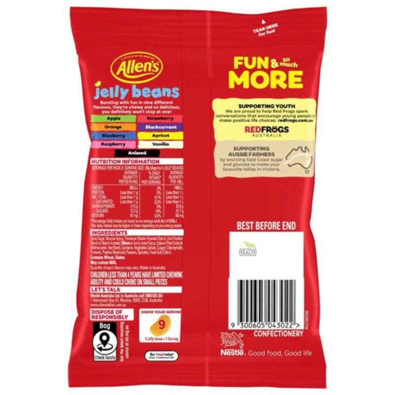 [Expiry: 06/2027] Allen's Lollies Jelly Beans 190g