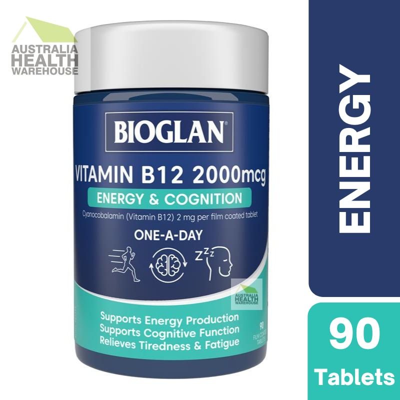 [Expiry: 06/2027] Bioglan Vitamin B12 2000mcg 90 Tablets