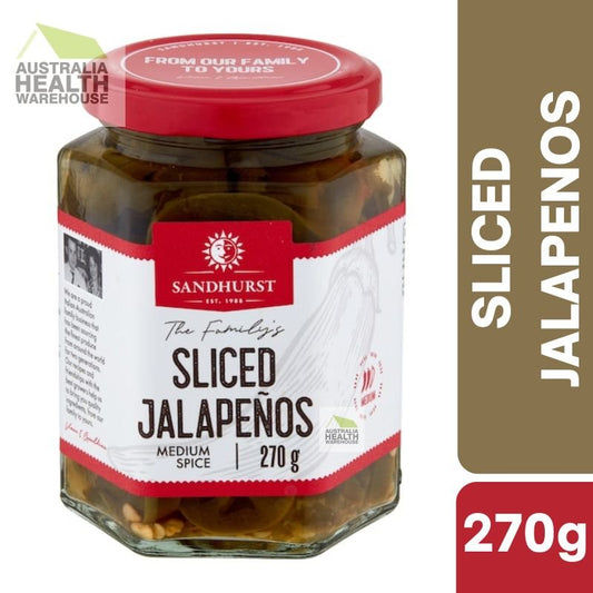[Expiry: 05/2027] Sandhurst Sliced Jalapeno 270g