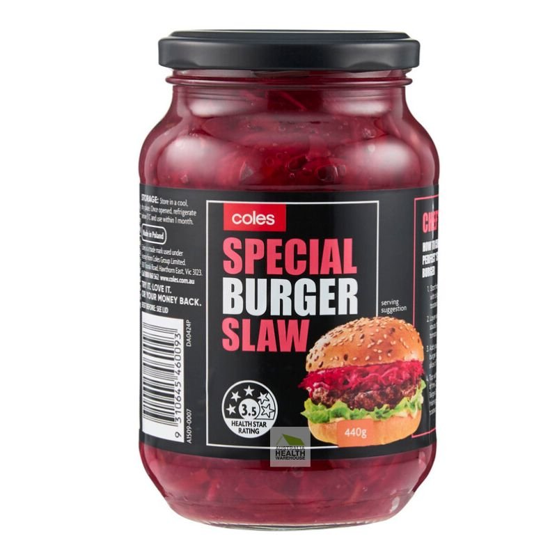 [CLEARANCE Expiry: 28/05/2026]  Coles Special Burger Slaw 440g