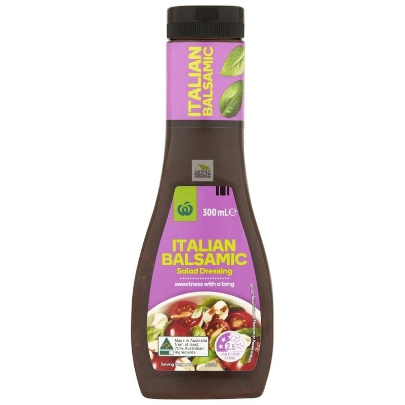[Expiry: 11/11/2026] Woolworths Italian Balsamic Salad Dressing 300mL