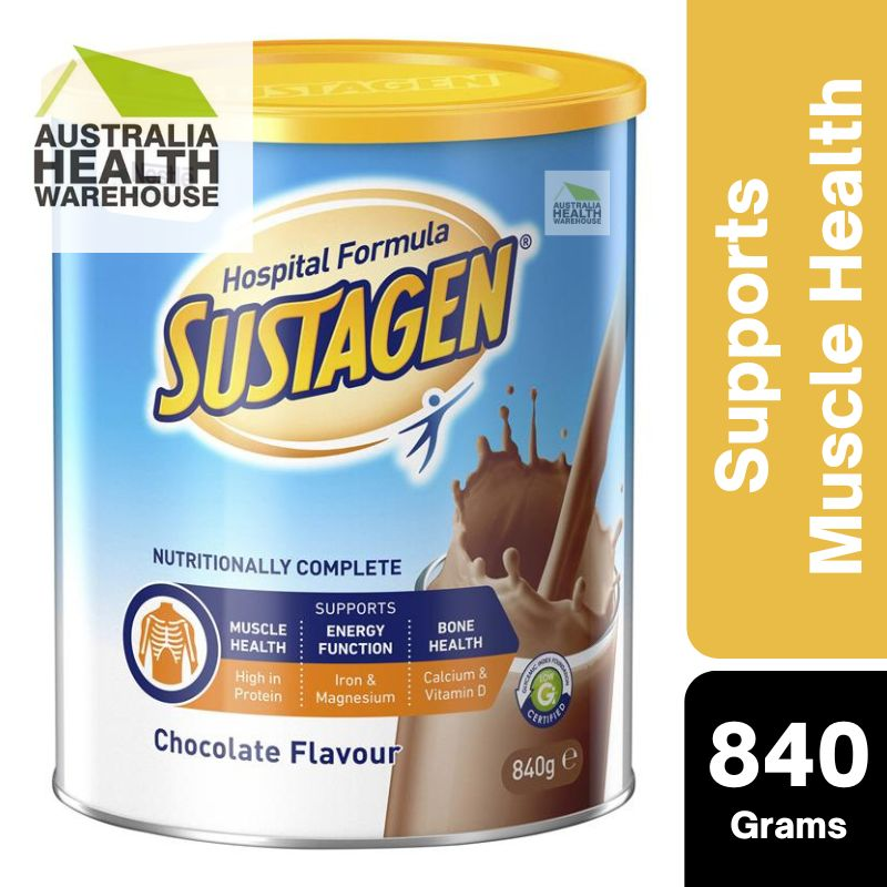 [DAMAGED TIN] [Expiry: 22/07/2028] Sustagen Hospital Active 840g Chocolate