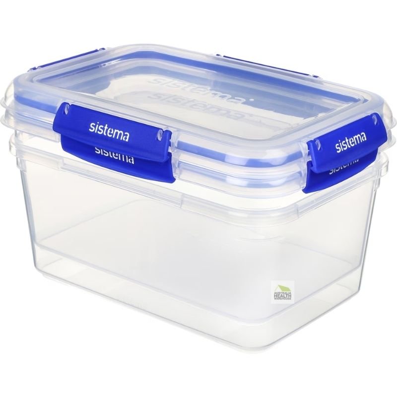 Sistema KLIP IT Plus Rectangle Food Storage Container 3.35 Litre x 2 pack