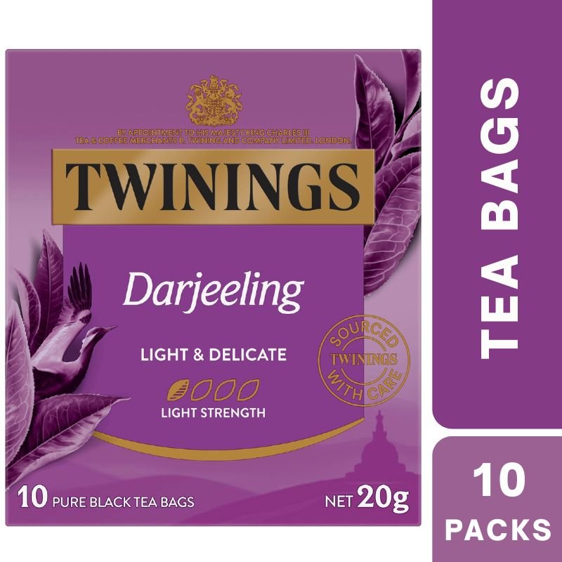 [Expiry: 16/09/2028] Twinings Darjeeling Tea Bags 10 Pack 20g