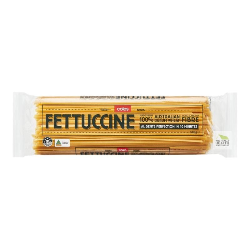 [Expiry: 29/10/2027] Coles Durum Wheat Pasta Fettuccine 500g