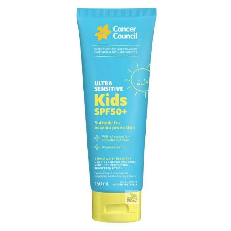 [Expiry: 07/2028]Cancer Council Ultra Sensitive Kids SPF50+ Sunscreen 150mL