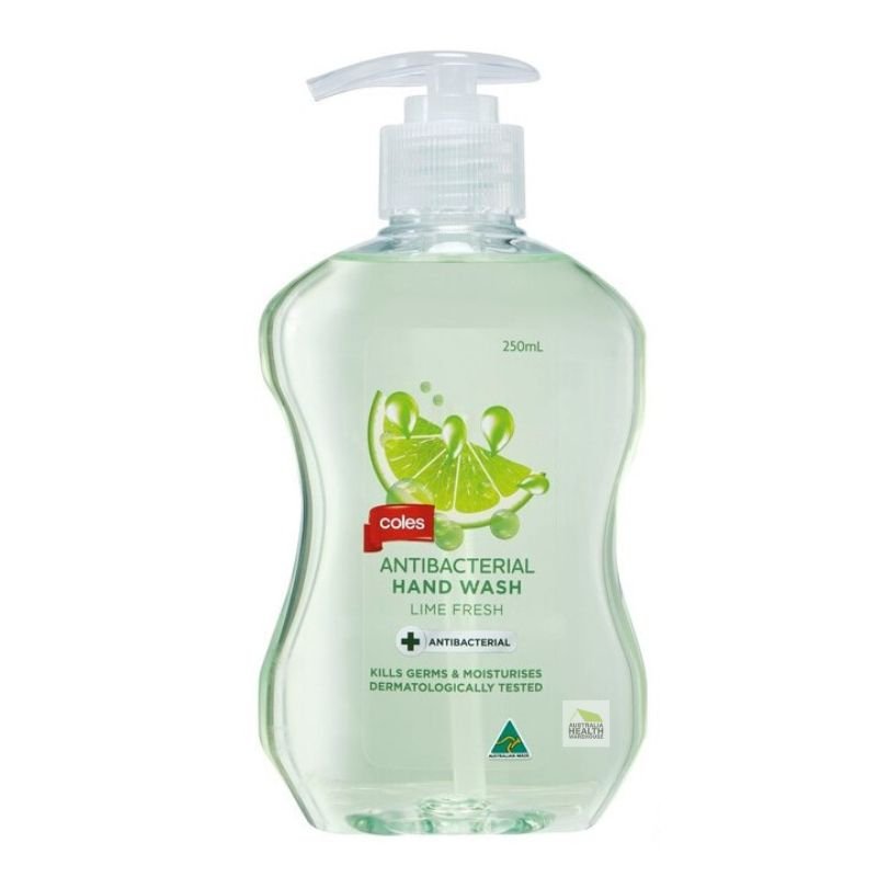 Coles Antibacterial Hand Wash Lime Fresh 250mL