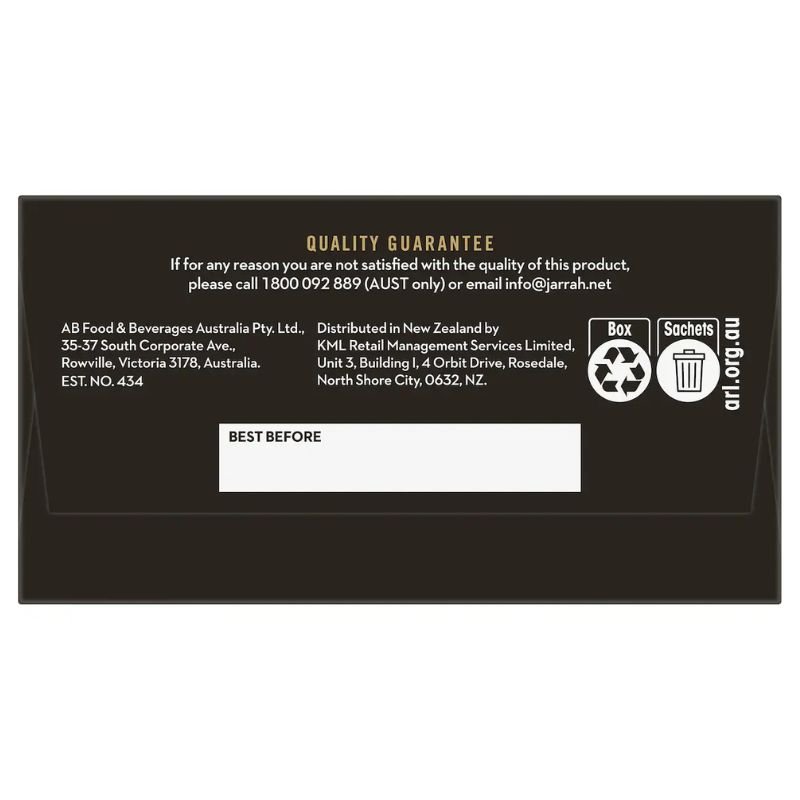 [Expiry: 23/12/2026] Jarrah Cappuccino Satchets 10 Pack 125g