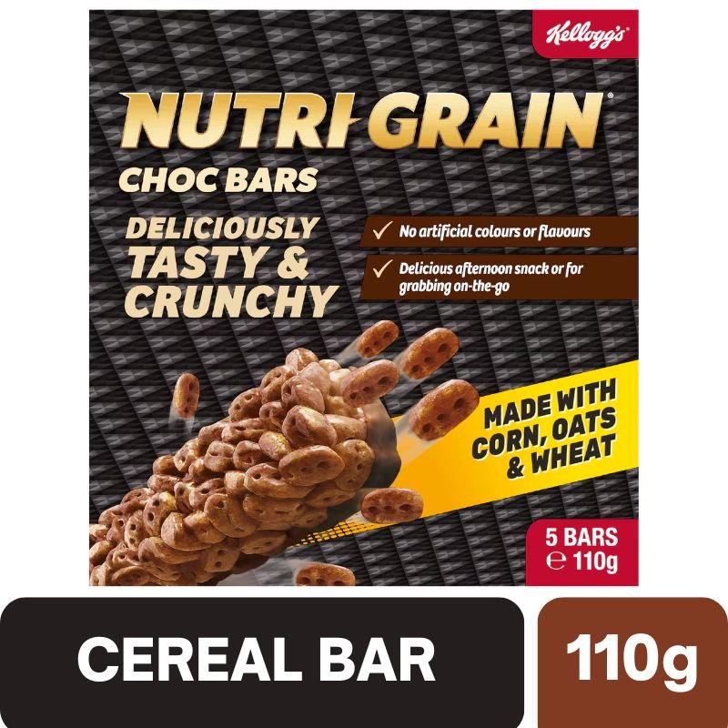 [CLEARANCE Expiry Date: 02/09/2026] Kellogg's Nutri Grain Choc Bars 5 Pack