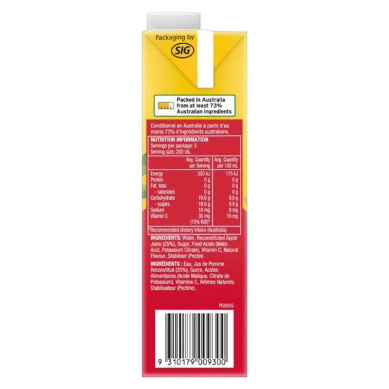 [Expiry Date: 04/10/2026] Golden Circle Apple Splash Fruit Drink 1 Litre