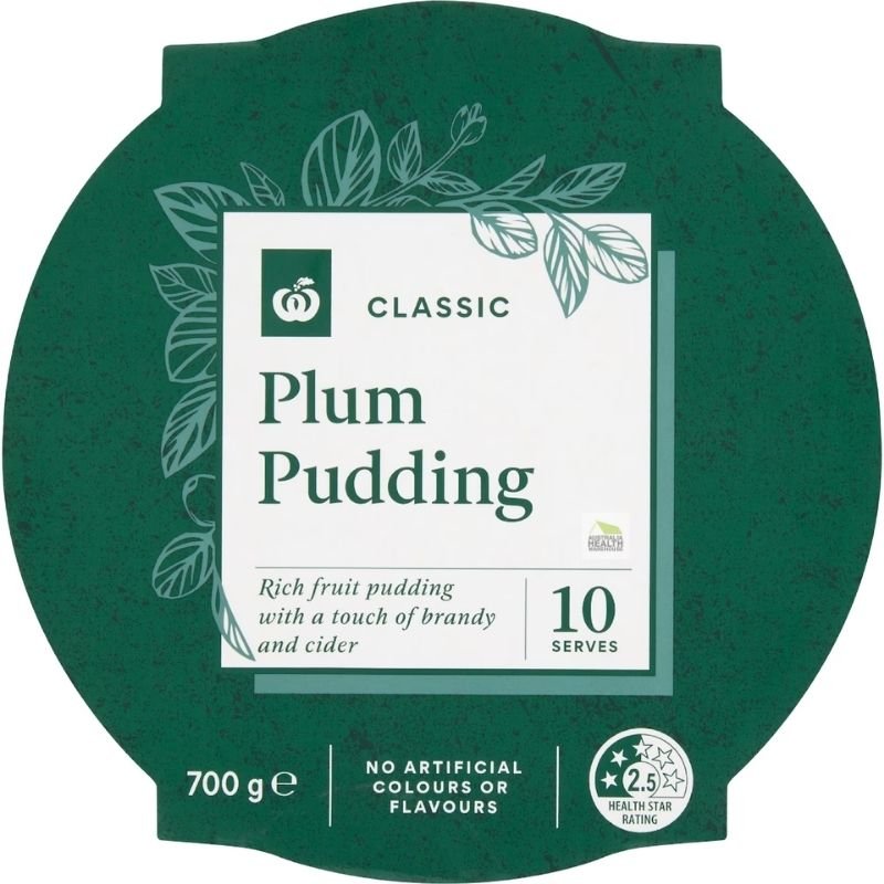 [CLEARANCE Expiry: 29/07/2026] Woolworths Classic Christmas Plum Pudding 700g