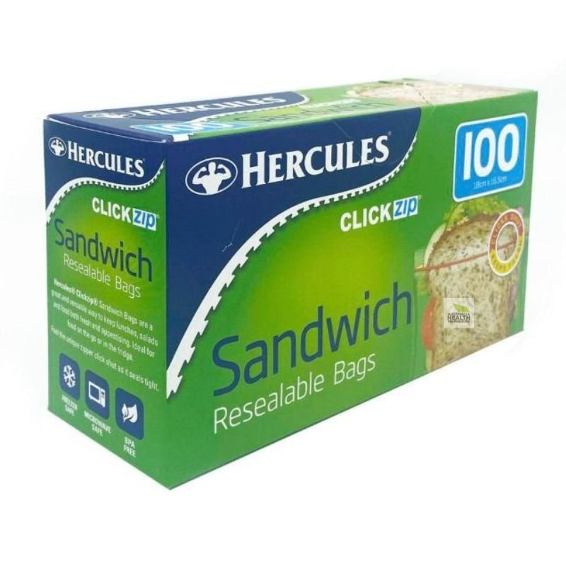 Hercules Clickzip Sandwich 100 Bags