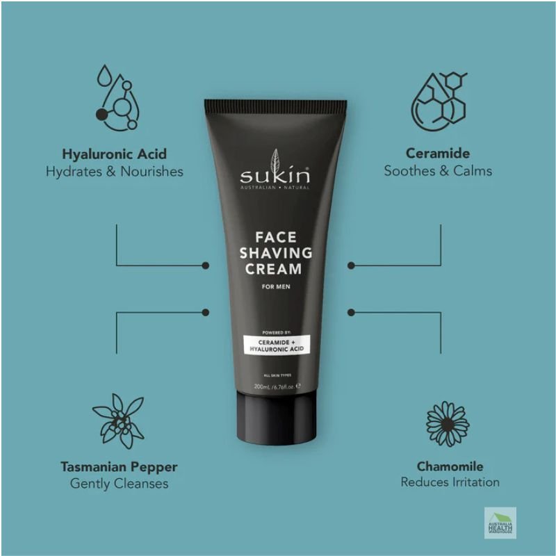 Sukin For Men Shaving Cream 200mL