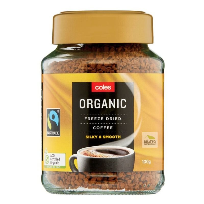 [Expiry: 25/03/2028]  Coles Organic Fairtrade Gold Freeze Dried Coffee 100g