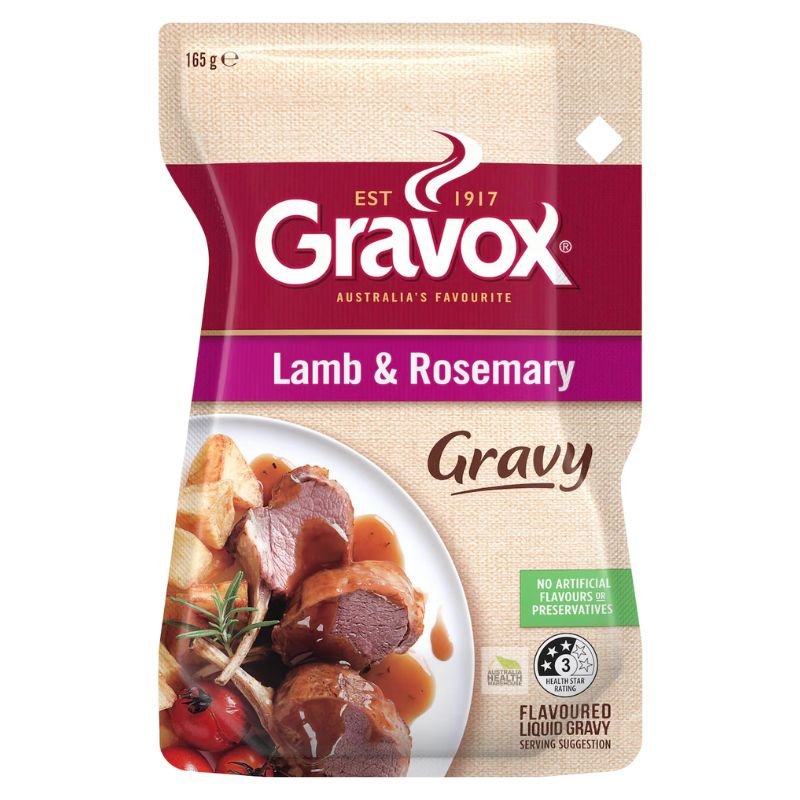 [Expiry Date: 26/09/2027] Gravox Lamb & Rosemary Liquid Gravy Pouch 165g
