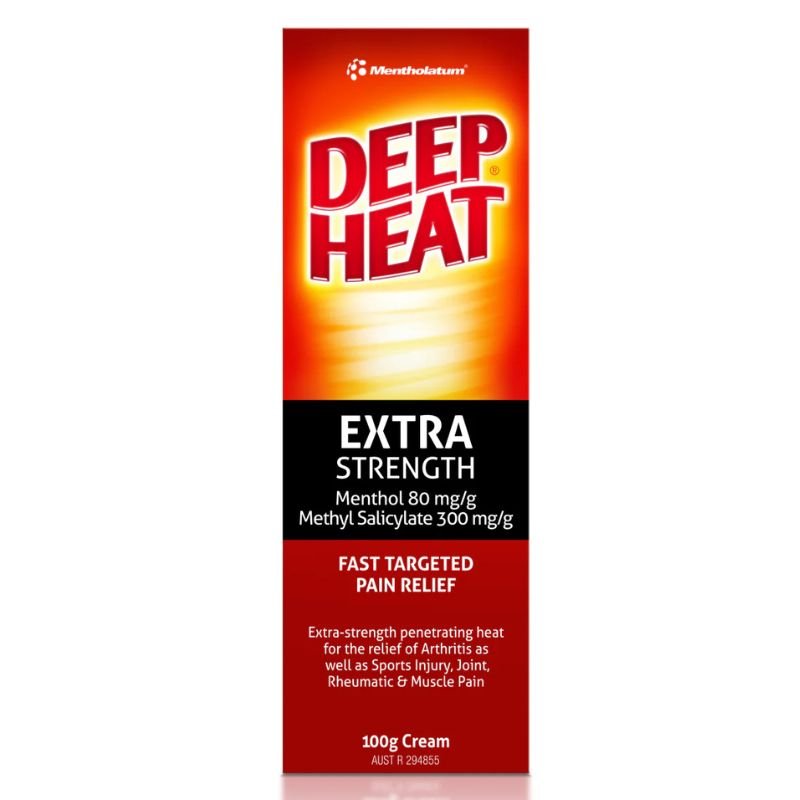 Expiry: 08/2028] Deep Heat Extra Strength Cream 100g – Australia