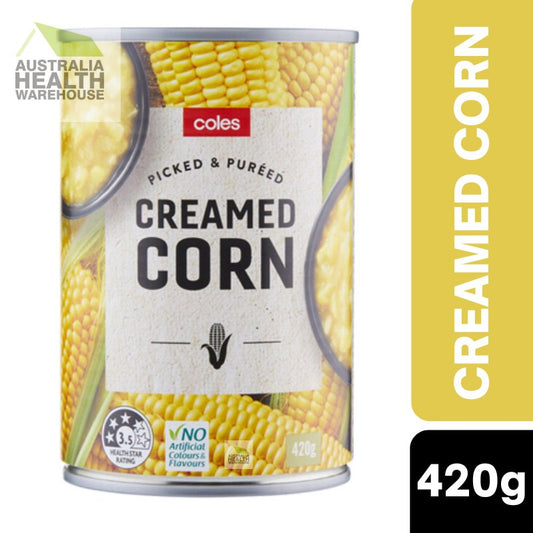 [Expiry Date: 06/05/2028] Coles Creamed Corn 420g