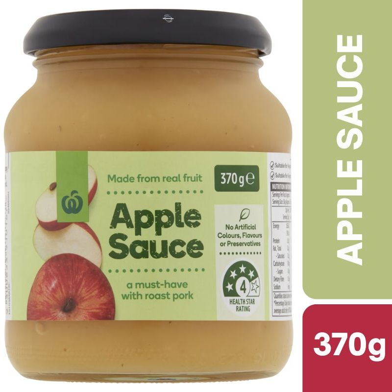 [Expiry: 30/04/2027] Woolworths Apple Sauce 370g