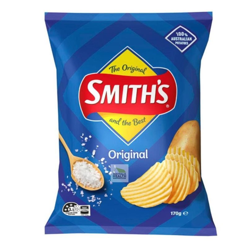 [CLEARANCE Expiry: 22/02/2026] Smith's Crinkle Cut Original Potato Chips 170g