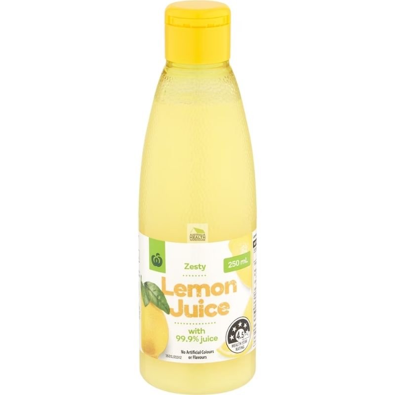 [Expiry Date:06/11/2026] Woolworths Lemon Juice 250mL