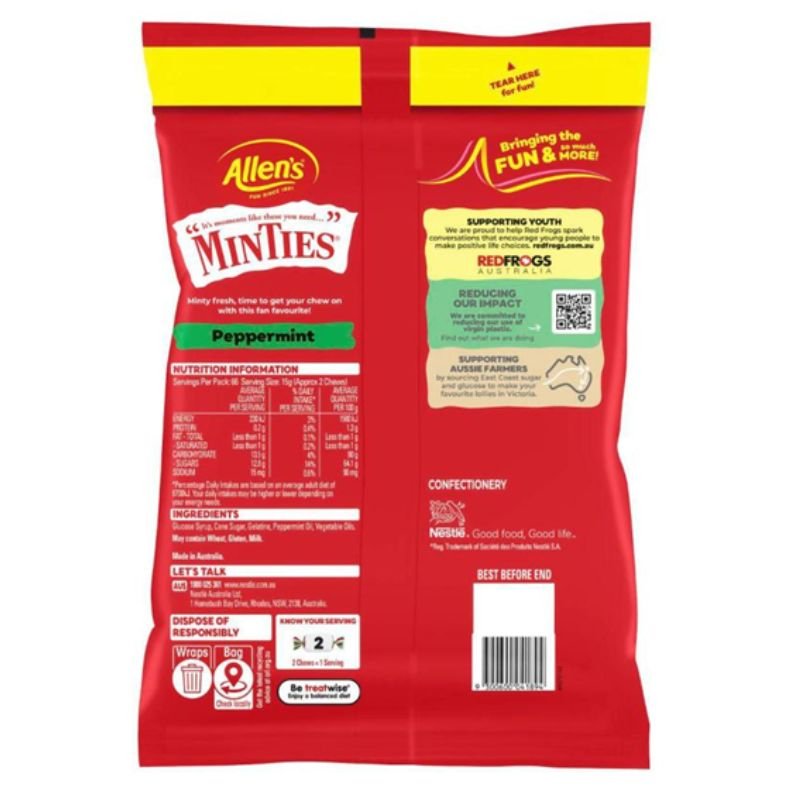 [Expiry Date: 30/04/2027] Allens Minties 1kg