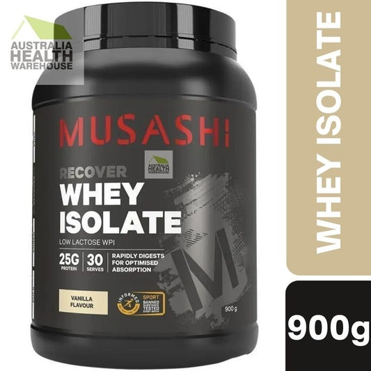 [Expiry: 03/2027] Musashi Whey Isolate Vanilla 900g