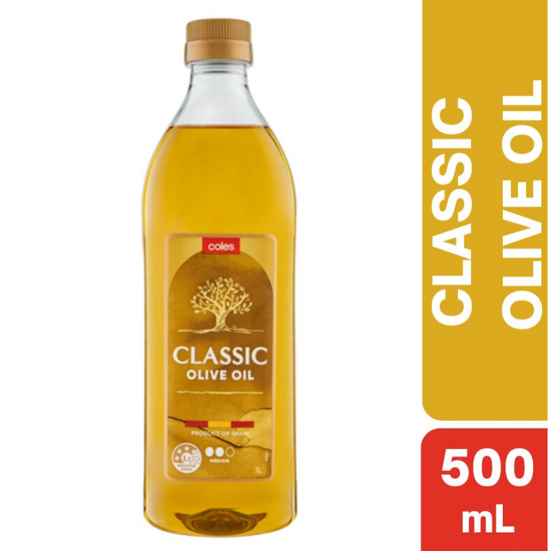 [Expiry Date: 11/07/2026] Coles Classic Olive Oil 500mL