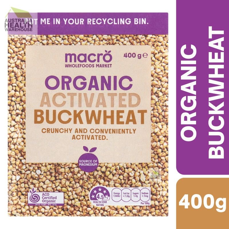 [Expiry: 25/05/2026] Woolworths Macro Organic Activated Buckwheat 400g