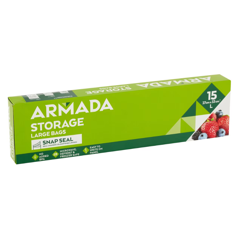 Armada Resealable Large Storage Bag 15 pack