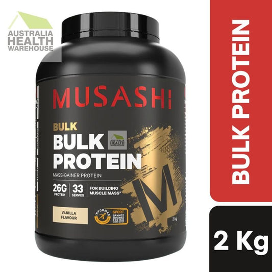 [Expiry: 05/2027]Musashi Bulk Protein Vanilla 2kg