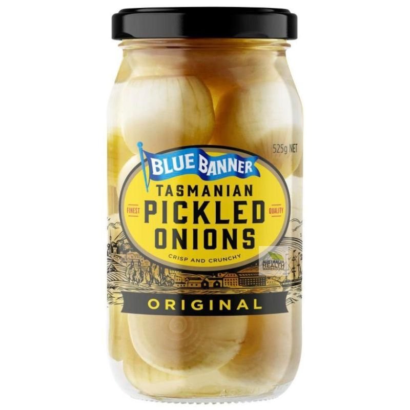 [Expiry: 27/11/2026] Blue Banner Pickled Onions 525g