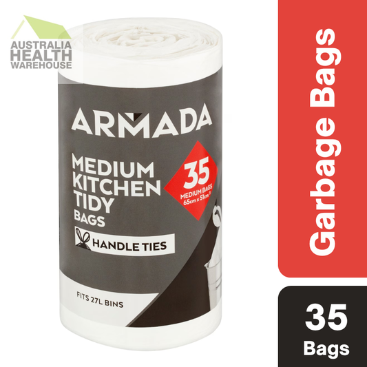 Armada Kitchen Tidy Bags With Handles Medium Roll 35 pack