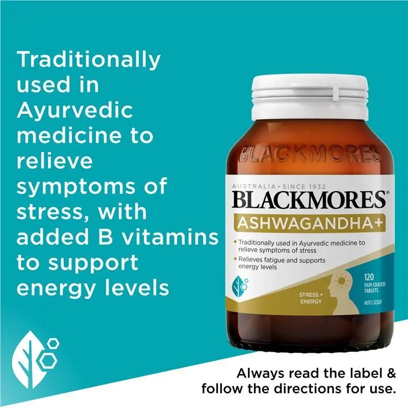 [Expiry: 23/02/2028] Blackmores Ashwagandha+ 120 Tablets