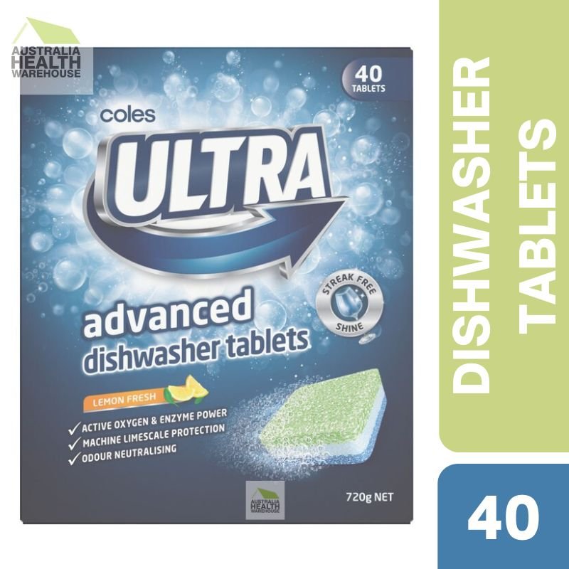 Coles Ultra Advanced Dishwasher 40 Tablets