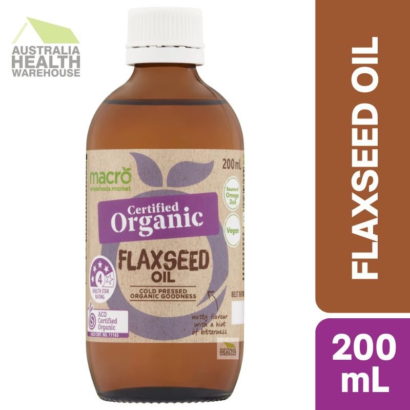 [Expiry: 17/09/2026] Woolworths Macro Organic Flaxseed Oil 200mL