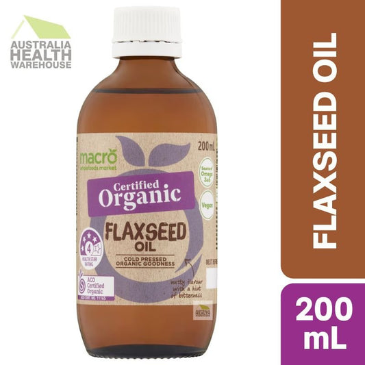 [Expiry: 17/09/2026] Woolworths Macro Organic Flaxseed Oil 200mL