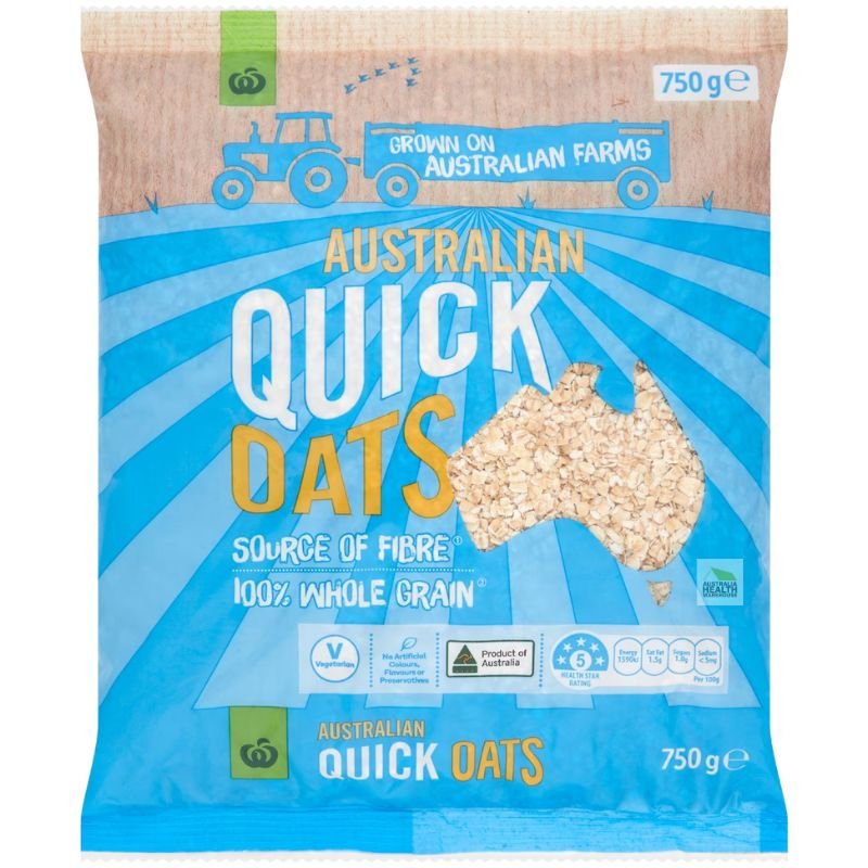 [Expiry: 24/09/2026] Woolworths Quick Oats 750g